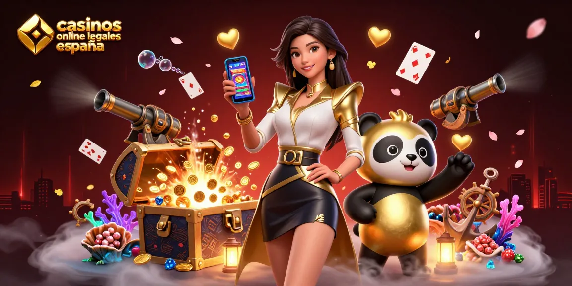 Experience the excitement of casinos online legales españa with a vibrant 3D digital illustration featuring engaging gaming elements.