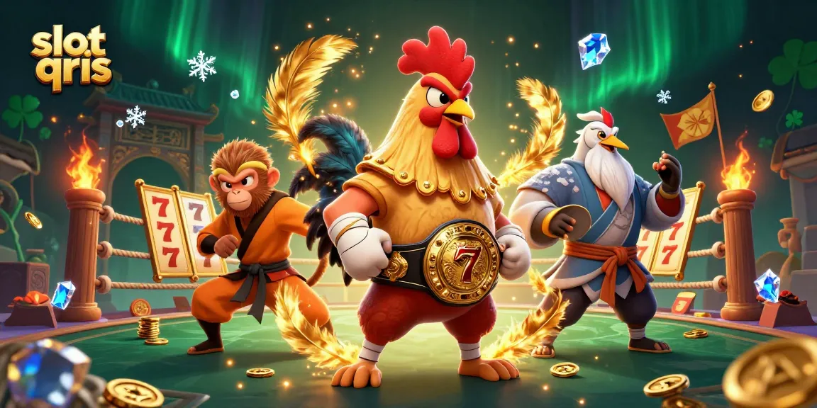 Win big with slot qris while battling alongside fierce characters in an energetic casino scene.