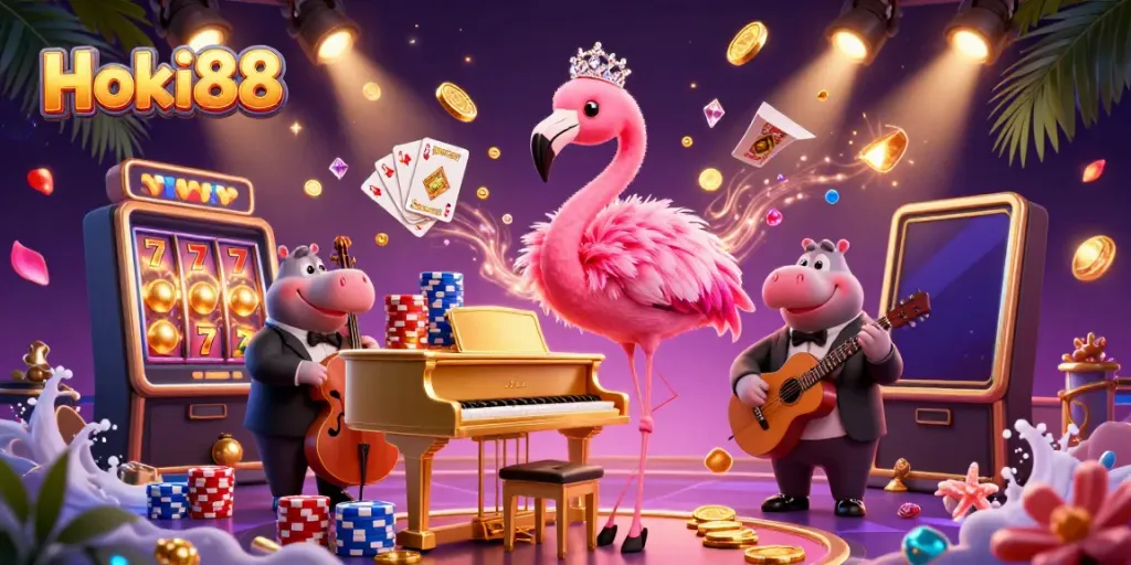 Hoki88 hadir dengan suasana ceria, menyuguhkan permainan slot yang menggoda di tengah alunan musik