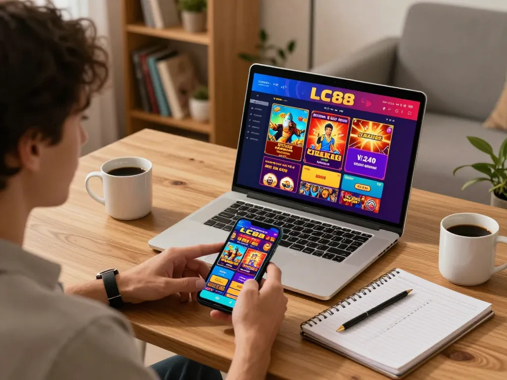 Engage with exciting LC88 online games while enjoying a comfortable home atmosphere.