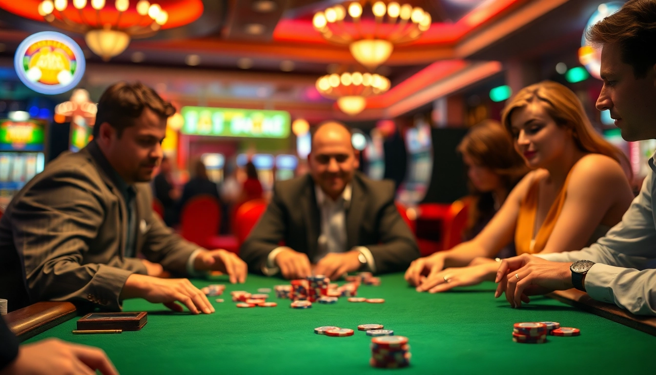 Experience thrilling poker gameplay at w88cas.com with focused players and vibrant casino ambiance.