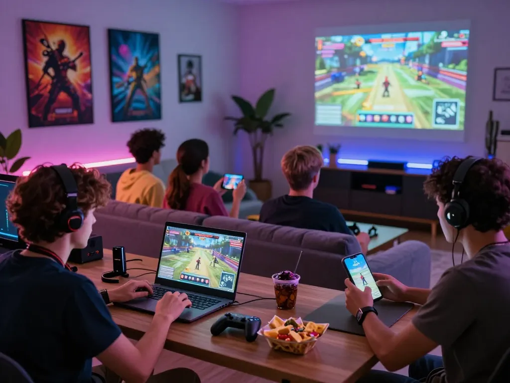 adults enjoying interactive adult games in a cozy gaming room setting