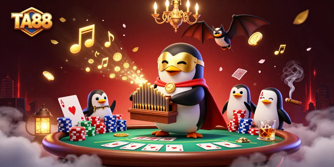 Play exciting games at TA88 with golden coins and lively characters in an animated casino.