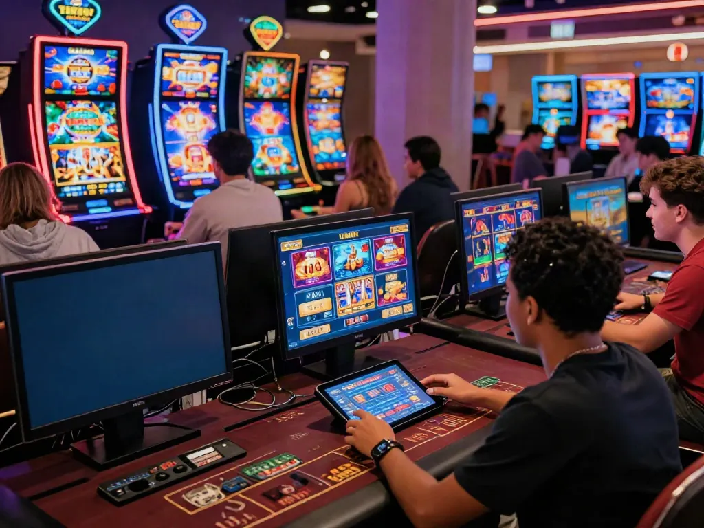 A80 online gaming platform showcasing players interacting with diverse games in a vibrant digital casino environment.