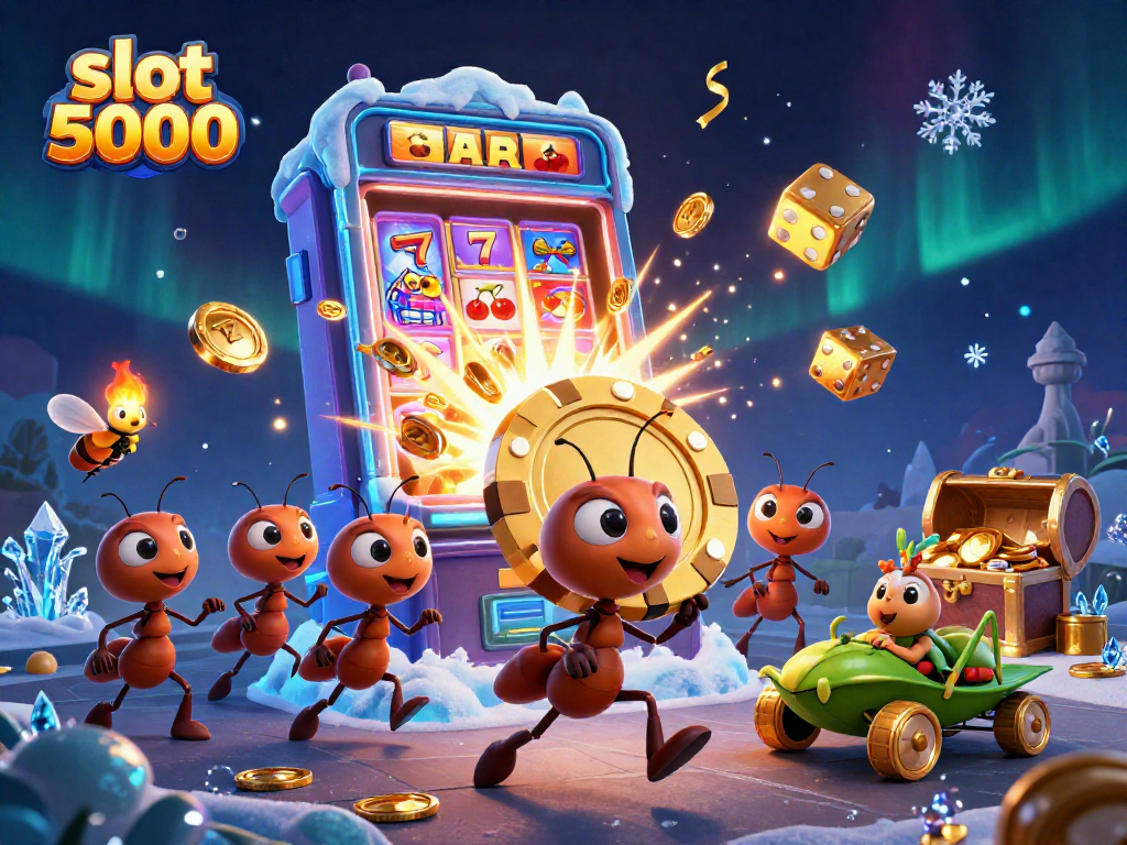Engage with slot 5000 as colorful symbols and a vibrant scene highlight cartoon heist fun.