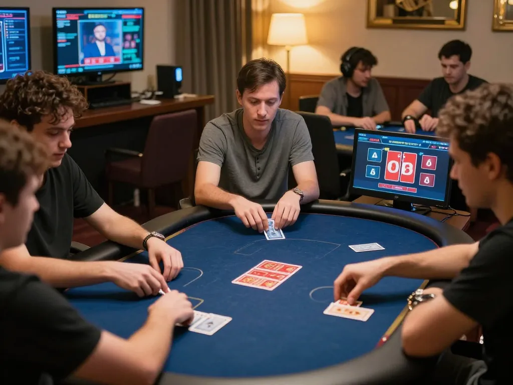 Players engaging in an exciting online Poker88 game, showcasing cards and strategy