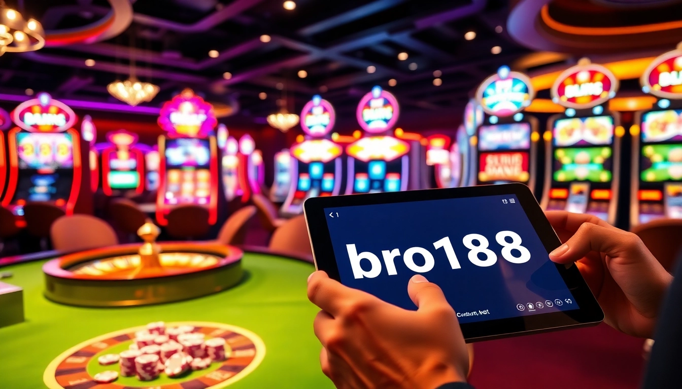 Experience the excitement of bro138 with vibrant slot machines and modern gaming interfaces.