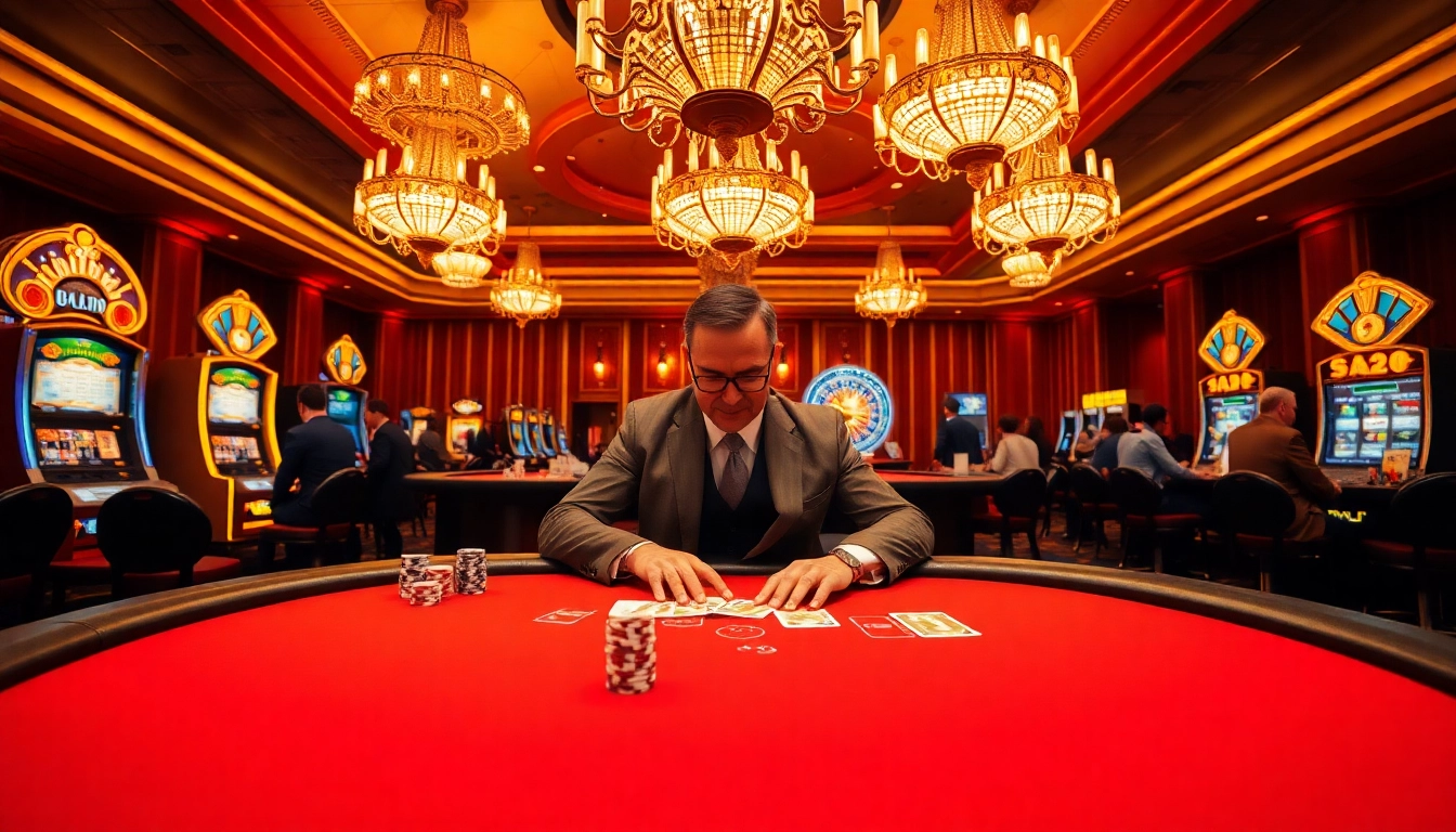Experience the thrill of winning at bro138 in an elegant casino setting with poker chips and cards.